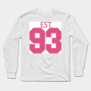 Est. 93 pink Long Sleeve T-Shirt